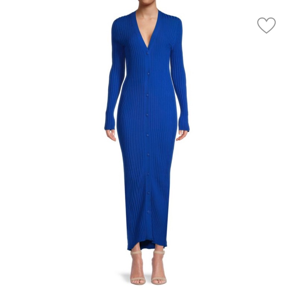 Ted Baker Royal Blue Long Sleeve Sweater Dress